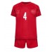 Maillot de foot Danemark Simon Kjaer #4 Domicile enfant Monde 2022 Manches Courte (+ pantalon court)